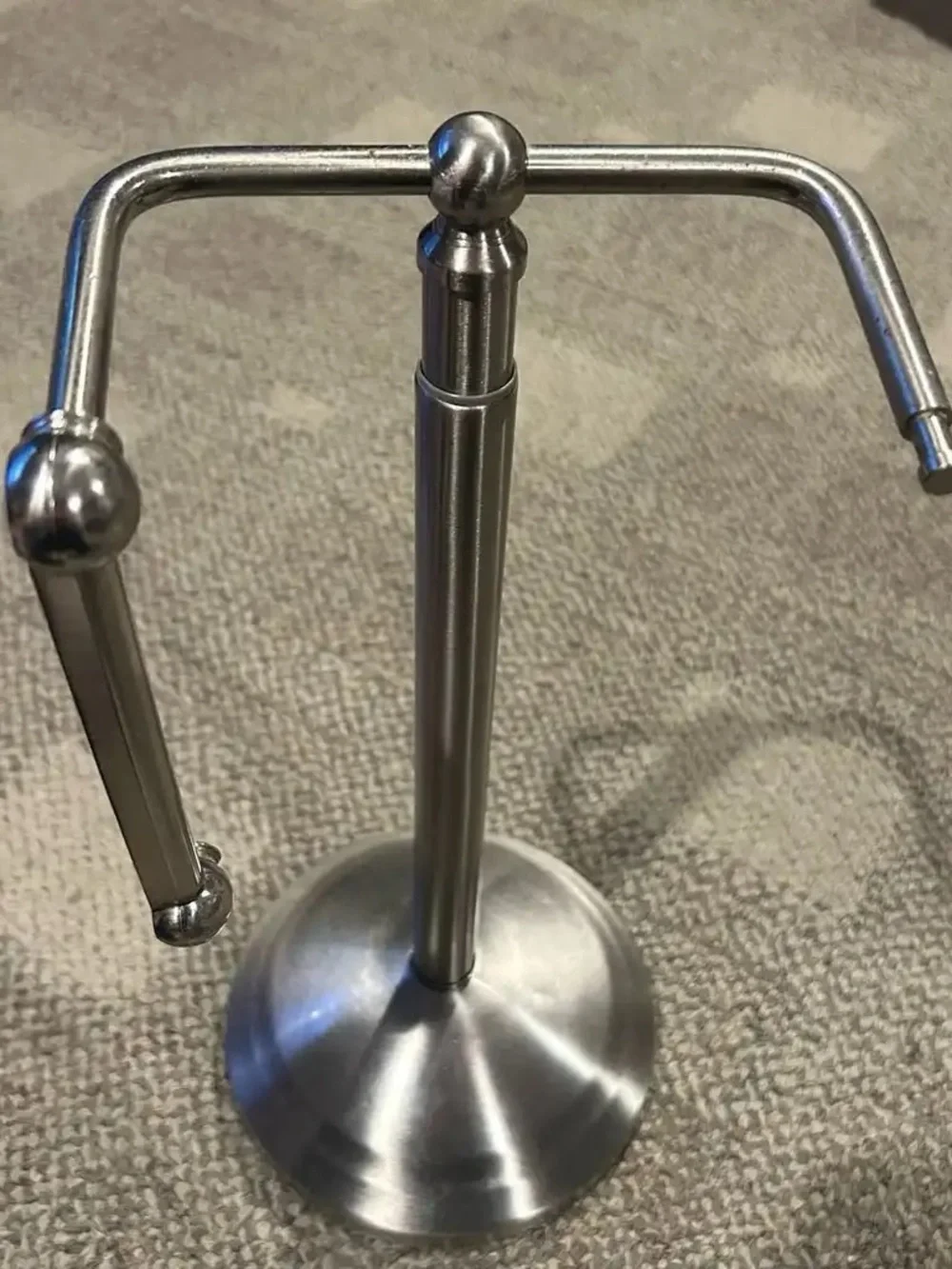 Telescoping Pivoting Freestanding Toilet Paper Holder, Adjustable Height